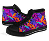 Floral Hawaiian Tropical Palm Leaves Pattern Print Men Women's High Top Shoes-grizzshop