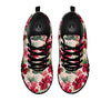 Floral Hibiscus Flower Print Pattern Black Sneaker-grizzshop