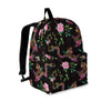 Floral Janpanese Dragon Print Backpack-grizzshop