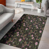 Floral Janpanese Dragon Print Floor Mat-grizzshop