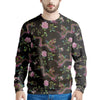 Floral Janpanese Dragon Print Men's Sweatshirt-grizzshop