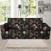 Floral Janpanese Dragon Print Sofa Cover-grizzshop