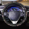 Floral Janpanese Dragon Print Steering Wheel Cover-grizzshop