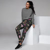 Floral Janpanese Dragon Print Women's Joggers-grizzshop