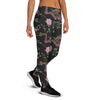 Floral Janpanese Dragon Print Women's Joggers-grizzshop