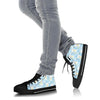 Floral Kitten Cat Pattern Print Men Women's High Top Shoes-grizzshop