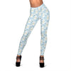 Floral Kitten Cat Pattern Print Women Leggings-grizzshop