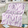 Floral Lavender Pattern Print Blanket-grizzshop