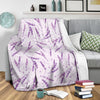 Floral Lavender Pattern Print Blanket-grizzshop