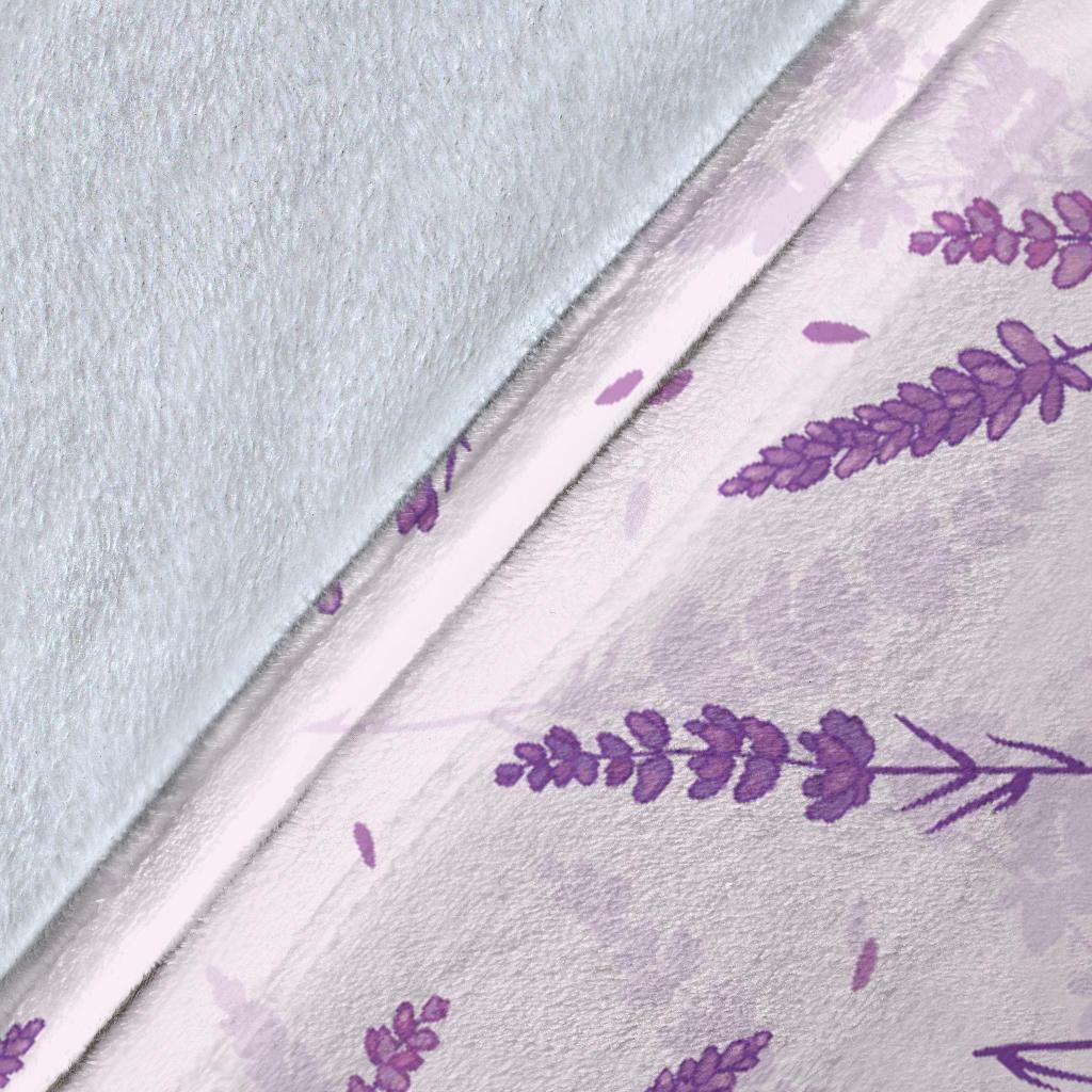 Floral Lavender Pattern Print Blanket-grizzshop