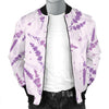 Floral Lavender Pattern Print Men's Bomber Jacket-grizzshop