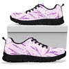 Floral Lavender Pattern Print Sneaker Shoes For Men Women-grizzshop