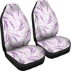 Floral Lavender Pattern Print Universal Fit Car Seat Covers-grizzshop