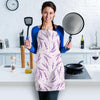 Floral Lavender Pattern Print Women's Apron-grizzshop