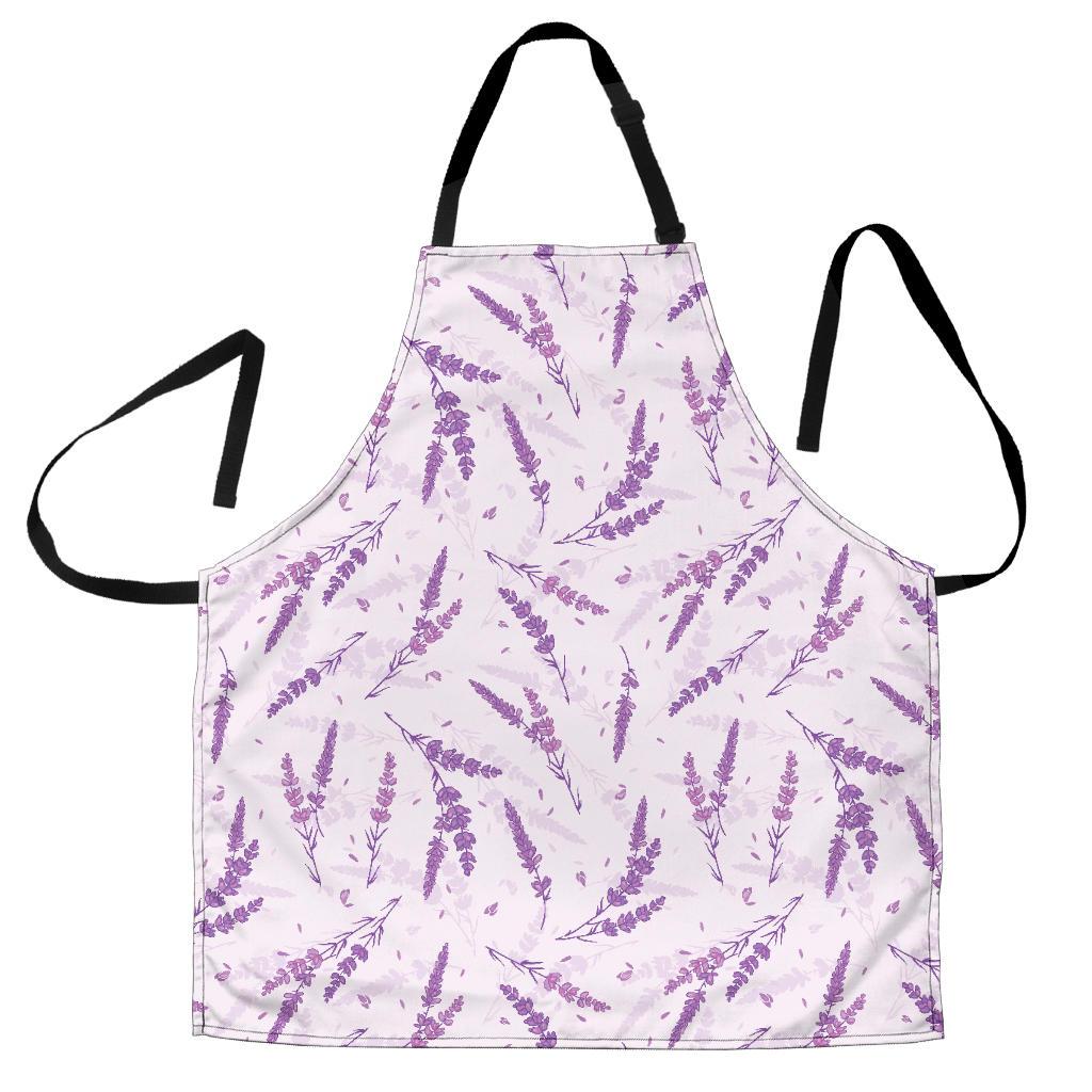 Floral Lavender Pattern Print Women's Apron-grizzshop