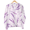 Floral Lavender Pattern Print Women's Sweatshirt-grizzshop