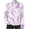 Floral Lavender Pattern Print Women's Sweatshirt-grizzshop