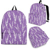 Floral Lavender Print Pattern Backpack-grizzshop