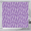 Floral Lavender Print Pattern Bathroom Shower Curtain-grizzshop