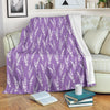 Floral Lavender Print Pattern Blanket-grizzshop