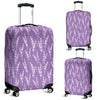 Floral Lavender Print Pattern Luggage Cover Protector-grizzshop