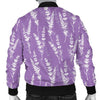 Floral Lavender Print Pattern Men's Bomber Jacket-grizzshop