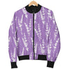 Floral Lavender Print Pattern Men's Bomber Jacket-grizzshop