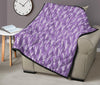 Floral Lavender Print Pattern Quilt-grizzshop