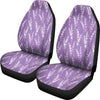 Floral Lavender Print Pattern Universal Fit Car Seat Covers-grizzshop