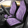 Floral Lavender Print Pattern Universal Fit Car Seat Covers-grizzshop