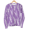 Floral Lavender Print Pattern Women's Sweatshirt-grizzshop