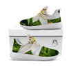 Floral Lily Print White Athletic Shoes-grizzshop