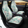 Floral Mint Butterfly Print Car Seat Covers-grizzshop