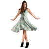 Floral Mint Butterfly Print Dress-grizzshop