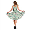 Floral Mint Butterfly Print Dress-grizzshop