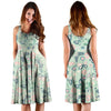 Floral Mint Butterfly Print Dress-grizzshop