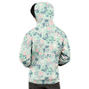 Floral Mint Butterfly Print Men's Hoodie-grizzshop