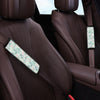 Floral Mint Butterfly Print Seat Belt Cover-grizzshop