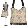 Floral Newspaper Pattern Print Crossbody Bags-grizzshop