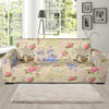 Floral Newspaper Pattern Print Sofa Covers-grizzshop