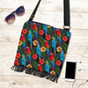 Floral Parrot Bird Pattern Print Crossbody Bags-grizzshop