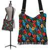 Floral Parrot Bird Pattern Print Crossbody Bags-grizzshop