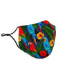 Floral Parrot Bird Pattern Print Face Mask-grizzshop