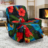 Floral Parrot Bird Pattern Print Recliner Cover-grizzshop