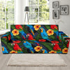 Floral Parrot Bird Pattern Print Sofa Covers-grizzshop