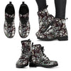 Floral Peace Women's Leather Boots-grizzshop