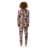 Floral Protea Print Pattern Women's Pajamas-grizzshop