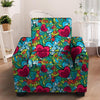 Floral Psychedelic Armchair Cover-grizzshop