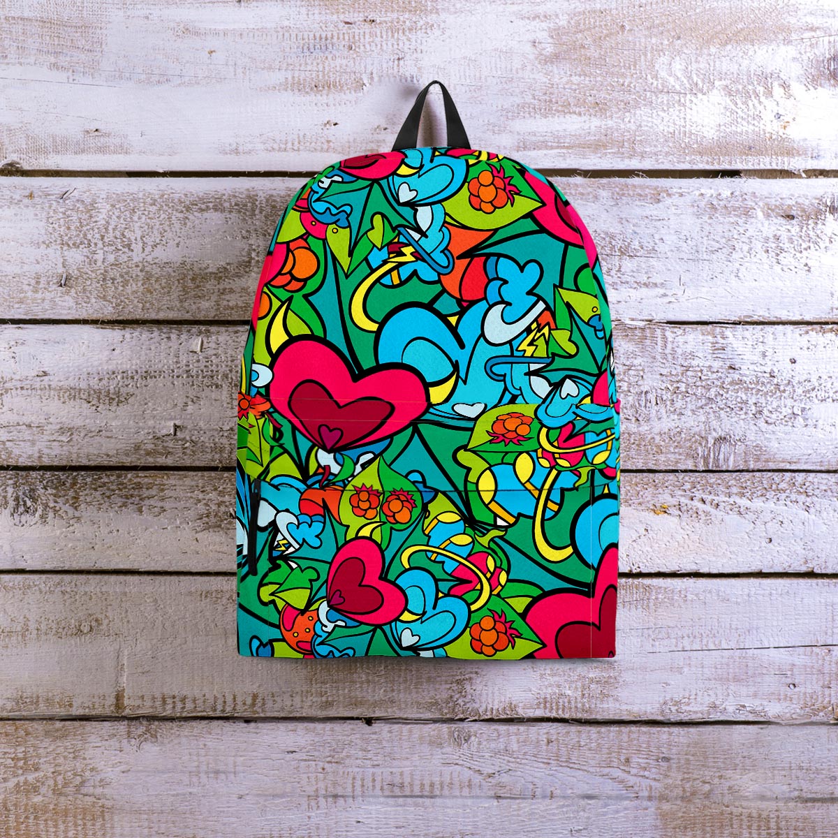 Floral Psychedelic Backpack-grizzshop