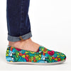 Floral Psychedelic Canvas Shoes-grizzshop